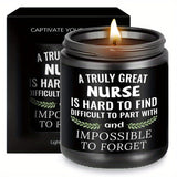 Unique Nurse Appreciation Gift for Women - Scented Candle for Her Practitioner, Nursing Professionals, Student, Friend on New Nurses Week, Party, Birthday, Christmas, Thanksgiving Day, Graduation, Retirement - Bulk Present wi