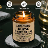 Unique Nurse Appreciation Gift for Women - Scented Candle for Her Practitioner, Nursing Professionals, Student, Friend on New Nurses Week, Party, Birthday, Christmas, Thanksgiving Day, Graduation, Retirement - Bulk Present wi