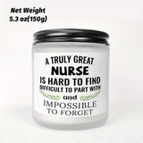 Unique Nurse Appreciation Gift for Women - Scented Candle for Her Practitioner, Nursing Professionals, Student, Friend on New Nurses Week, Party, Birthday, Christmas, Thanksgiving Day, Graduation, Retirement - Bulk Present wi