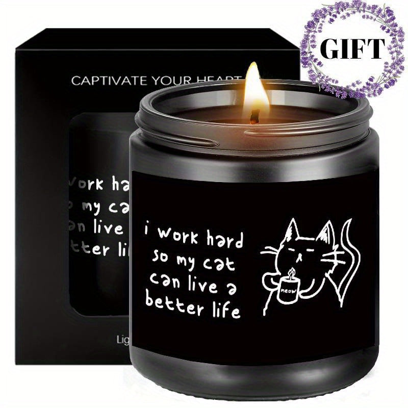 Sweet Gift For Best Cat Mom Kitten Kitty Animal Lover Owner Women Friend Girl Christmas Birthday Thanksgiving Anniversary Idea 2024 Unique Ornament Decor Cute Cool Fun Gag Novelty Trendy Stuff Lavender Scented Candle Small Bo