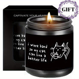 Sweet Gift For Best Cat Mom Kitten Kitty Animal Lover Owner Women Friend Girl Christmas Birthday Thanksgiving Anniversary Idea 2024 Unique Ornament Decor Cute Cool Fun Gag Novelty Trendy Stuff Lavender Scented Candle Small Bo