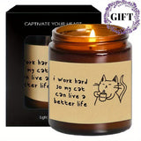Sweet Gift For Best Cat Mom Kitten Kitty Animal Lover Owner Women Friend Girl Christmas Birthday Thanksgiving Anniversary Idea 2024 Unique Ornament Decor Cute Cool Fun Gag Novelty Trendy Stuff Lavender Scented Candle Small Bo