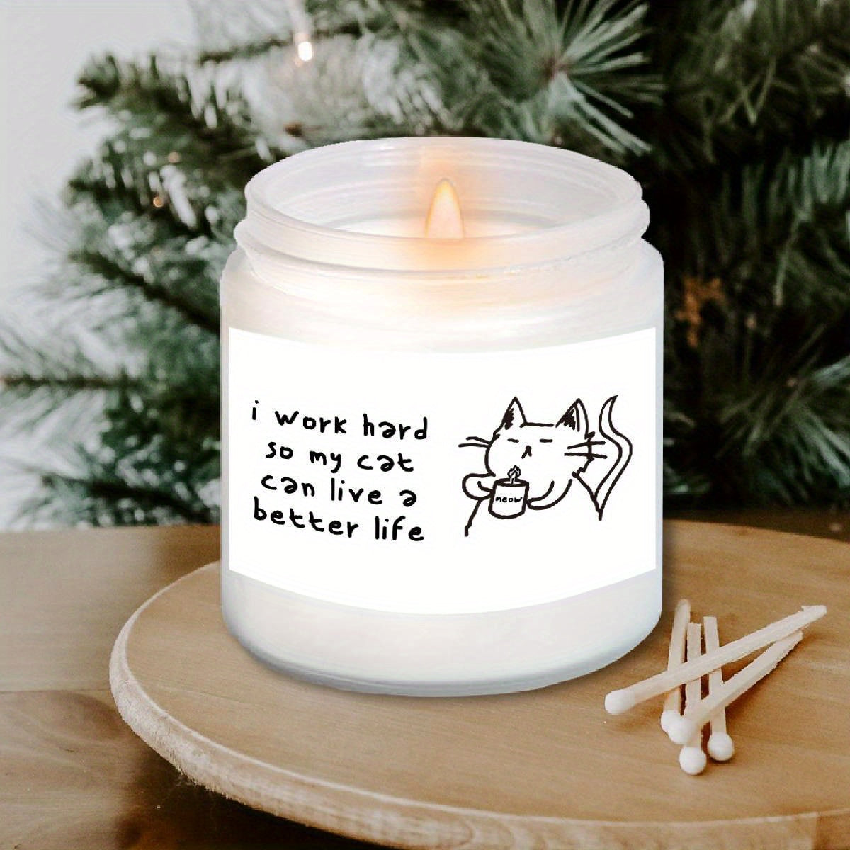 Sweet Gift For Best Cat Mom Kitten Kitty Animal Lover Owner Women Friend Girl Christmas Birthday Thanksgiving Anniversary Idea 2024 Unique Ornament Decor Cute Cool Fun Gag Novelty Trendy Stuff Lavender Scented Candle Small Bo