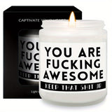 Gift for Him Her Friends Coworkers Boss - Scented Candle Get Well Soon Idea for Loss of Loved One Memorial Condolences Bereavement Sympathy Illness Cancer Surgery Recovery Feel Better Thinking of You Encouragement Inspiration