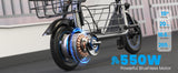 Electric Scooter with Seat for Adults, 550W Powerful Motor, 20-Mile Range, Speed up to 18.6MPH, Ample Storage for Pets & Cargo