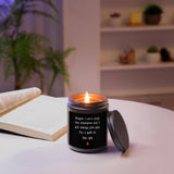 Soy & Beeswax Scented Candle - "Walk In The Rain" Inspirational Quote - Thoughtful Gift For Friend, Colleague, Sibling, Partner – Recovery, Support, Encouragement – Lavender Aroma