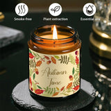Bougie parfumée d'automne Thème d'automne Orange Terre cuite brûlée Ferme rustique Septembre Octobre Récolte Thanksgiving Jour Décoration Idée cadeau pour la maison Femmes Femme Hôtesse Hommes Amis Sa sœur Maman Épouse Grand-mère Mignon
