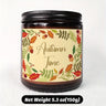 Bougie parfumée d'automne Thème d'automne Orange Terre cuite brûlée Ferme rustique Septembre Octobre Récolte Thanksgiving Jour Décoration Idée cadeau pour la maison Femmes Femme Hôtesse Hommes Amis Sa sœur Maman Épouse Grand-mère Mignon