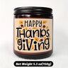 Bougie parfumée Happy Thanksgiving Day, thème d'automne, orange, citrouille, terre cuite, brûlée, rustique, ferme, novembre, remerciez, décoration, idée cadeau pour la maison, femme, hôtesse, homme, amis, sa mère, épouse, grand-mère, article mignon
