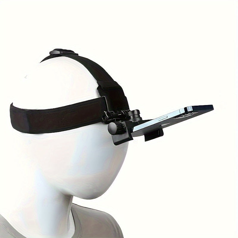 Support fixe réglable pour caméra de téléphone montée sur la tête, angle de vision direct, caméra vidéo en direct