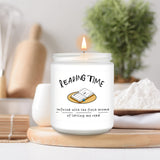 200g/7oz Lavender Scented Candle for Book Lovers - A Cozy Reading Companion with Soothing Aroma for Women and Men, Ideal as Thanksgiving, Christmas, Birthday Gifts for Bookworms and Librarians