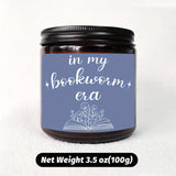 Bookworm Era Aromatherapy Candle - Smoke-Free Glass Scented Candle with Essential Oils for Readers, Plant-Based, Electricity-Free Ambiance