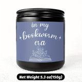 Bookworm Era Aromatherapy Candle - Smoke-Free Glass Scented Candle with Essential Oils for Readers, Plant-Based, Electricity-Free Ambiance