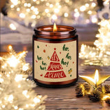 1pc Lavender Scented Candle It's Xmas Time Christmas Birthday Gift For Women Her Mom Grandma Sister Teacher Coworkers Wife Girlfriend Nurse Aesthetic Decoration