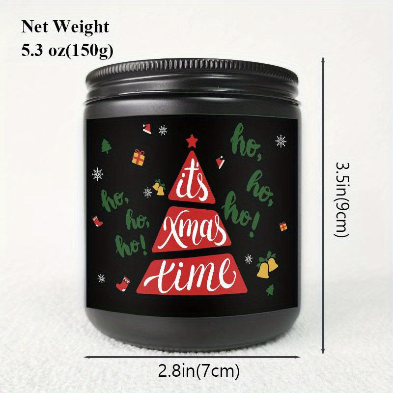 1pc Lavender Scented Candle It's Xmas Time Christmas Birthday Gift For Women Her Mom Grandma Sister Teacher Coworkers Wife Girlfriend Nurse Aesthetic Decoration