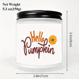 1 bougie parfumée Hello Pumpkin Lavande - Cadeau d'automne Thanksgiving Halloween pour garçons, filles, hommes, femmes, maman, papa, mari, épouse, amis, collègue, voisin, lui, elle avec un joli cadeau essentiel