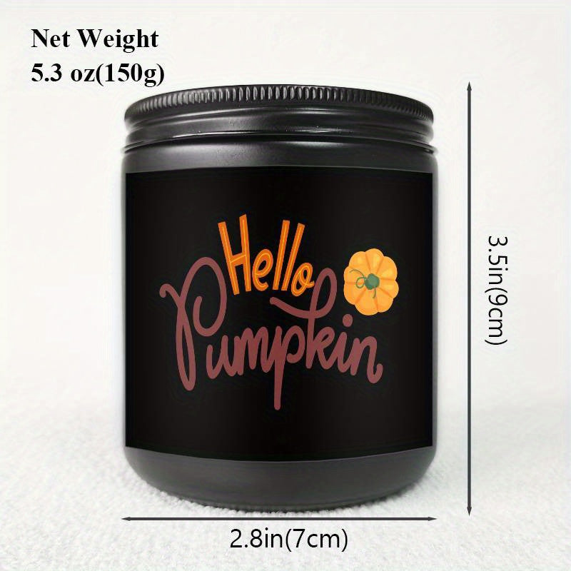 1 bougie parfumée Hello Pumpkin Lavande - Cadeau d'automne Thanksgiving Halloween pour garçons, filles, hommes, femmes, maman, papa, mari, épouse, amis, collègue, voisin, lui, elle avec un joli cadeau essentiel