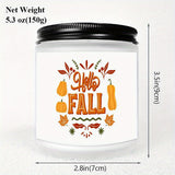 [Fast Arrival] 1pc Hello Fall Lavender Scented Candle - Aromatherapy Candle for Relaxation and Mood Boosting - Perfect Gift for Boys, Girls, Men, Women, Mom, Dad, Husband, Wife, Friends, Coworker, Neighbor on Thanksgiving, Ha