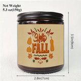 [Fast Arrival] 1pc Hello Fall Lavender Scented Candle - Aromatherapy Candle for Relaxation and Mood Boosting - Perfect Gift for Boys, Girls, Men, Women, Mom, Dad, Husband, Wife, Friends, Coworker, Neighbor on Thanksgiving, Ha
