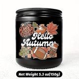 Bonjour l'automne Bougie parfumée Thème automne Citrouille Orange Terre cuite Brûlée Rustique Ferme Septembre Octobre Récolte Thanksgiving Jour Décoration Cadeau pour la maison Femmes Hôtesse Hommes Amis Sa mère Femme Grand-mère Articles mignons Ess