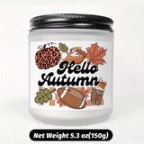 Bonjour l'automne Bougie parfumée Thème automne Citrouille Orange Terre cuite Brûlée Rustique Ferme Septembre Octobre Récolte Thanksgiving Jour Décoration Cadeau pour la maison Femmes Hôtesse Hommes Amis Sa mère Femme Grand-mère Articles mignons Ess