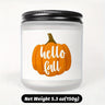 Bonjour l'automne Bougie parfumée Thème automne Citrouille Orange Terre cuite Brûlée Rustique Ferme Septembre Octobre Récolte Thanksgiving Jour Décoration Cadeau pour la maison Femmes Hôtesse Hommes Amis Sa mère Femme Grand-mère Articles mignons Ess