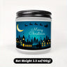 1pc Glass Scented Candle, Lavender Fragrance, Merry Christmas Theme, Essential Oils, Smoke-Free, Ideal for Holiday Centerpieces & Home Decoration, Gift for Family & Friends