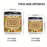 Thanksgiving Centerpiece Candle - Glass Jar Lavender Aromatherapy Scented Candle for Home Decor, Meditation, and Gifts - 1Pc, No Electricity Needed