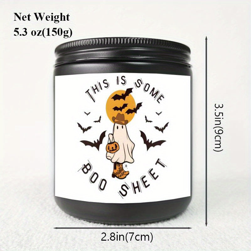 Bougie parfumée à la lavande – Parfaite pour la décoration et les cadeaux d'Halloween, idéale pour l'aromathérapie et la méditation, pot en verre, aucune alimentation nécessaire