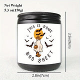 Bougie parfumée à la lavande – Parfaite pour la décoration et les cadeaux d'Halloween, idéale pour l'aromathérapie et la méditation, pot en verre, aucune alimentation nécessaire