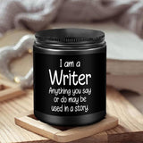 Writer’s Inspiration Lavender Scented Candle Soy Wax Perfect Gift for Writer Author Journalist Creative Mind Ideal for Birthday Christmas Thanksgiving Office Desk Writing Nook Relax Stress Relief Cozy Evening Reading Space