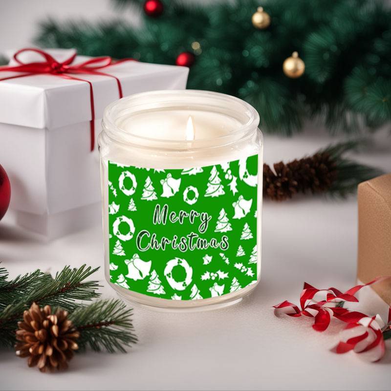 Merry Christmas Lavender Scented Candle Gift for Men Women Him Her Male Female Boyfriend Grilfriend Best Friend BBF Sister Bestie Brother Classmate Coworker Sister Mom Dad Family on Christmas Xmas Home Decoratin Funny Unique