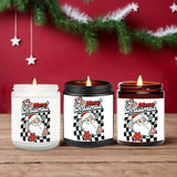 1PC Lavender Scented Candle 5. 3oz Soybean Wax Merry Christmas Gifts Idea for Women Men Mom Dad Grandma Sister Co worker Friends on Winter Xmas Home Decorations Santa Claus Christmas Trees Snowman Stockings Snowflake Reindeer