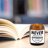 Inspirational Scented Candle 5.3oz - Perfect Gift for Doctors, Nurses & Healthcare Heroes | Ideal for Birthdays, Thanksgiving, Christmas | Soothing & Relaxing Aroma | Glass Jar Included, You Made A Difference, Husband Wife Gi