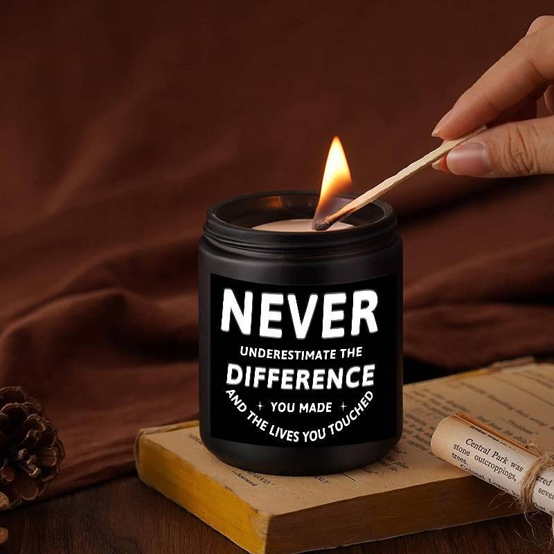 Inspirational Scented Candle 5.3oz - Perfect Gift for Doctors, Nurses & Healthcare Heroes | Ideal for Birthdays, Thanksgiving, Christmas | Soothing & Relaxing Aroma | Glass Jar Included, You Made A Difference, Husband Wife Gi