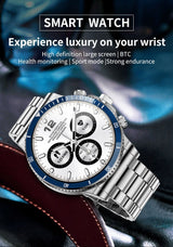 Bluetooth Sport Watch: HR, BP, Step Count