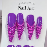 10PCS Handmade Luxurious Bling Press-On Nails