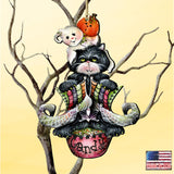 ¡Abucheos espeluznantes! Adornos de madera de Jamie Mills-Price - Decoración de Halloween para Acción de Gracias - 8457409