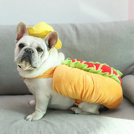 Dog hot dog clothes transformation outfit - Lootquake