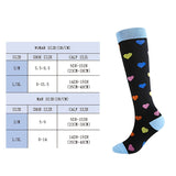 1 Pair of Stylish Striped Compression Socks for Women - Breathable, Comfortable, and Protective Ankle and Calf Support for All-Season Wear - Hand Wash Only, Nylon Blend Knit Fabric