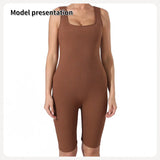 Women's Fashion Simple Solid Color Bodysuit - Lootquake