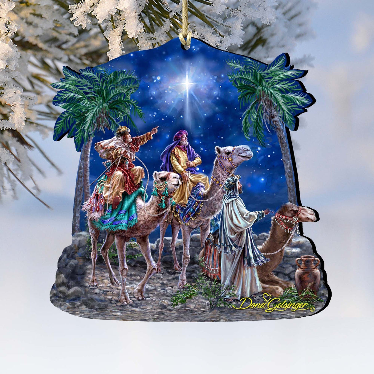 Adornos de madera "La Magia de los Reyes Magos" de Gelsinger - Decoración navideña - 8161026-1810