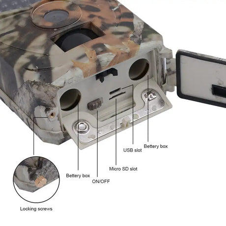 JPEG Trail Wildlife Camera 20MP IP65 Wireless Photo Capture - Lootquake