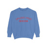 Customizable Unisex Garment-Dyed Sweatshirt, Personalized Gift, Cozy Streetwear, Casual Outfit, Unique Design Sweatshirt
