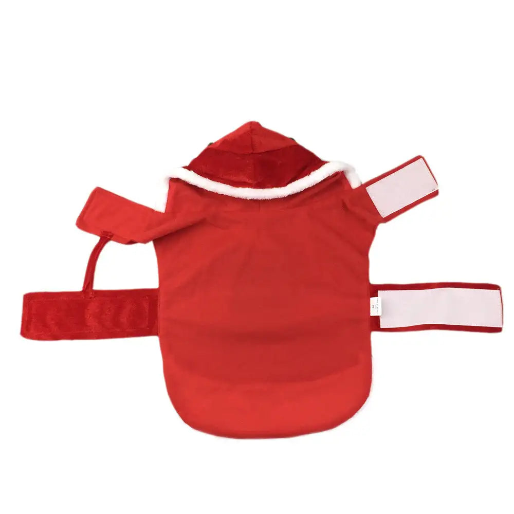 Dog Christmas Clothes Santa Claus Riding Deer - Lootquake