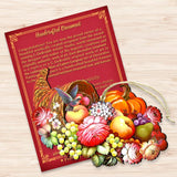 Cornucopia Wooden Ornaments Fall by G. DeBrekht - Thanksgiving Halloween Decor - 8158907