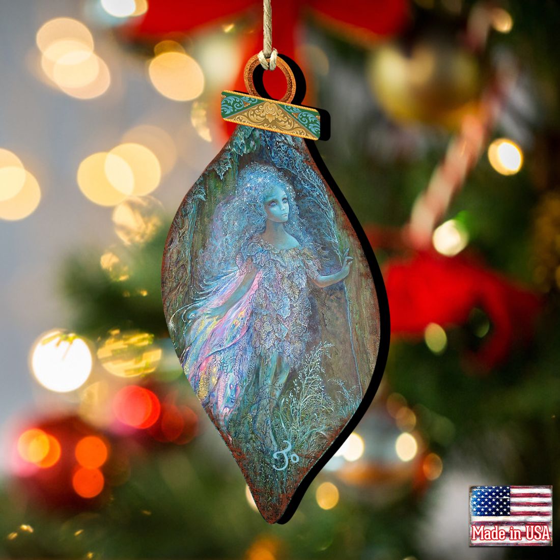 Forest Fairy Wooden Ornaments by Josephine Wall - Christmas Decor - 845620-JW