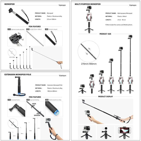 Action camera accessories - Lootquake