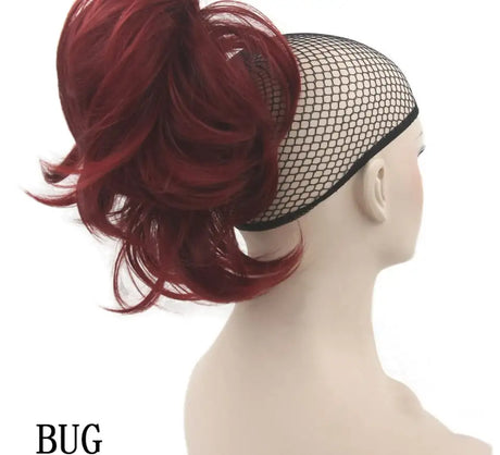 Grip ponytail short hair female curly hair wig flexible hair ponytail - Lootquake
