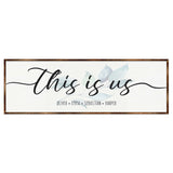 Regalo familiar personalizado - Somos nosotros - Letrero con nombre - Decoración de pared - Decoración de sala - Letrero familiar - Juntos construyen - 310320